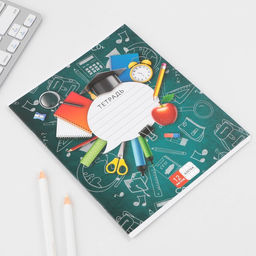 Тетрадь А5, 12 листов на скрепке в клетку Школьные принадлежности, 5 видов МИКС, белизна 96% . - Artfox study фото 8