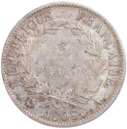 5 франков 1808 года A Франция