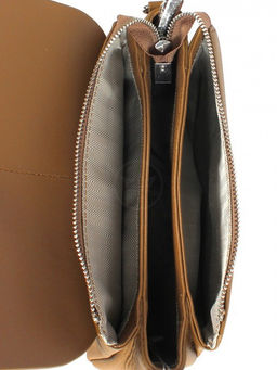 Сумка женская натуральная кожа GU 2066-91921, 3отд, плечевой ремень, бежевый SALE 264046 - Adelia фото 3