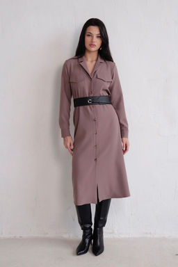 Платье-рубашка с английским воротником - Martichelli фото 320