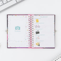 Анкета для девочек на замочке Анкета классной девчонки и ее подруг, А6, твёрдая обложка, 40 листов - Artfox фото 6