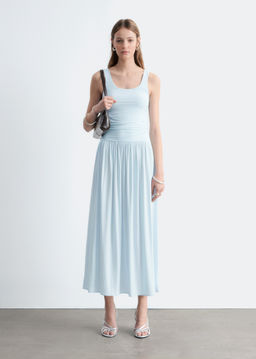 Maxivestido de punto fruncido - H&m фото 3
