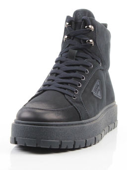 05-AW1002-6M DK. BLUE Ботинки зимние мужские (натуральная кожа, натуральный мех)