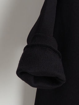 Dik Yaka Bask?l? Erkek ?ocuk Kal?n Sweatshirt