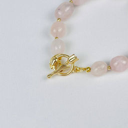 Браслет из мадагаскарского Розового кварца 16 см - Радуга самоцветов фото 5