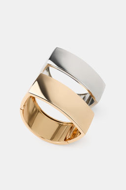 PACK 2 PULSERAS MET?LICAS / Oro / Plata - Zara фото 3