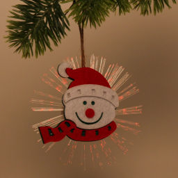 Цена за 2 шт. Сувенир с подсветкой "Снеговик в колпачке" 10 см