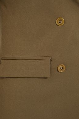 TRENDYOLMILLA Antrasit Regular Astarl? Dugme Detayl? Dokuma Blazer Ceket TWOAW21CE0264 фото 23