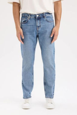 Straight Fit Normal Kal?p Normal Bel Duz Paca Jean Pantolon