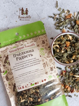 КамлёвЪ Зеленый крупнолистовой чай Пчёлкина Радость, 1 кг