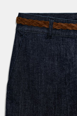 BRAIDED BELT CHINO TROUSERS - Zara фото 6