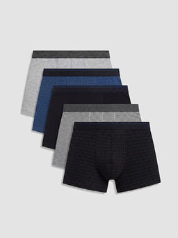 Pamuklu Esnek Erkek Boxer 5li