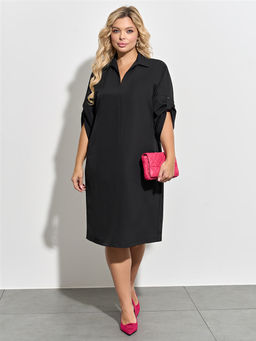 Платье 0297-1п_У черный матовый - Dora фото 2