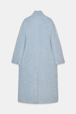 STRAIGHT COAT WITH MANTECO WOOL ZW COLLECTION - Zara фото 7
