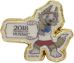 Значок Чемпионат Мира по футболу 2018 в России Забивака