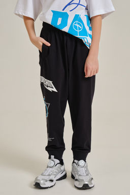 Брюки трикотажные 7/8 Черный