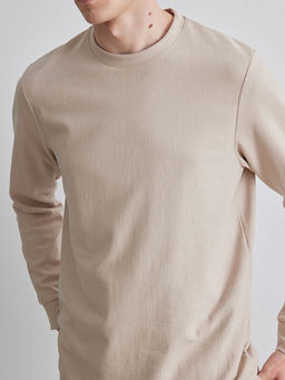 Bisiklet Yaka Erkek Sweatshirt