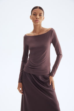 Top con escote barco - H&m фото 4