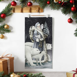 Полотенце Этель Мгновения зимы 40?73 см, 100% хлопок, саржа 190 г/м?