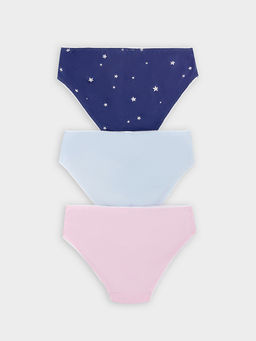 Трусы для девочек слипы мультипак (3 шт.) розовые с печатью - Mark formelle фото 2