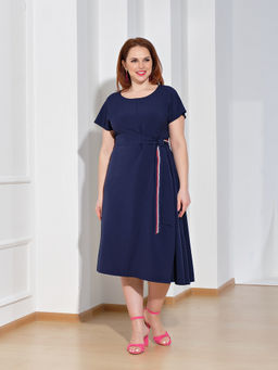 Платье 0083-3 темно-синий