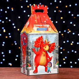 Подарочная коробка Турбозавры, Замок , 19 х 11,9 х 35,5 см