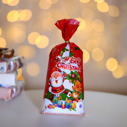 Цена за 50 шт. Пакет подарочный новогодний, для сладких подарков Новогодний МИКС №2 13?27 см1 см - UPAK LAND фото 8