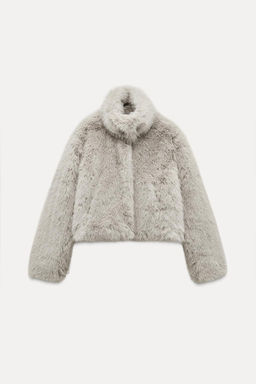 FAUX FUR SHORT COAT - Zara фото 8