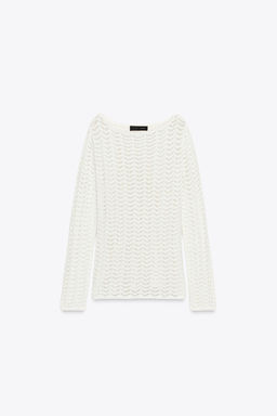 TEXTURED KNIT SWEATER - Zara фото 3