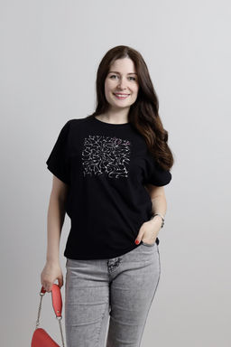 CRB wear/ CSMW 60396-22 Футболка женская,черный/Ex.Cherubino