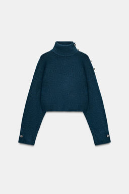 SOFT KNIT SWEATER WITH BUTTONS - Zara фото 5
