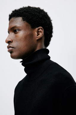 Jersey de cuello alto en punto fino Slim Fit - H&m фото 4