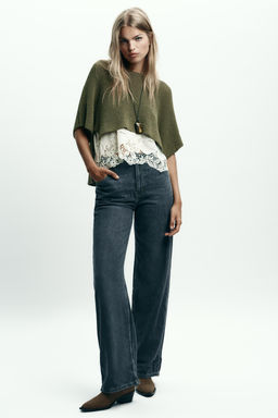 CONTRAST KNIT SWEATER - Zara фото 6