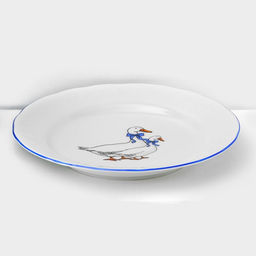 Сервиз столовый Добрушский завод «Гуси», 48 предметов, фарфор, белый