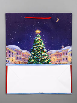 Цена за 2 шт. Пакет подарочный новогодний ламинированный, «Новогодний каток», 26×12×32 см