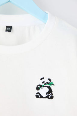 Turuncu-Yesil-Siyah 100%Pamuk 3lu Animal Bask? Regular Orme Unisex T-Shirt TKDAW26TS00009 - Trendyolmilla фото 13