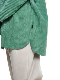 Вельветовая рубашка для девочки 22-7364 бежевый - Mini maxi фото 38