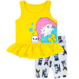 Комплект Youlala майка и велосипедки кулирка хлопок с лайкрой