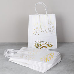 Цена за 12 шт. Пакет подарочный набор 12 штук 27х21х11 см Мусульманский / M366-3 /уп 50/ - ГалеонТрейд фото 2