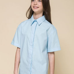 PELICAN, блузка для девочек, Голубой  фото 4