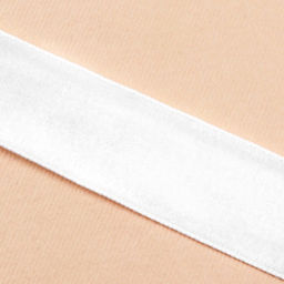 Лента бархатная, 20 мм, 18±1 м, белая №01