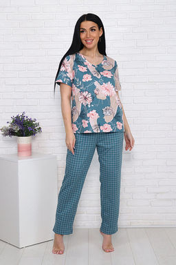 Костюм с брюками (00991, зеленый) - Плиона фото 5