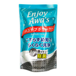 Чистящая спрей-пена с ароматом цитрусов с ионами серебра для ванны (сменная упаковка) Enjoy Awas Bathtub Cleaner Rocket Soap, Япония, 300 мл Акция