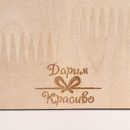 Доска разделочная и сервировочная, 40×30×1.8 см, дерево береза