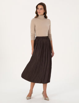 Kahverengi A Kesim Dokuma Etek - Pierre cardin фото 3