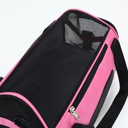 Сумка-переноска сетчатая, 43 х 21 х 30 см, розовая - Пижон фото 11