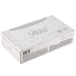 Салфетки бумажные GrandPero non-stop , 2-х слойные 20х20см, 100 штук в коробочке, цвета микс 2: Грей + Клер (Россия) - Домашняя мода фото 2