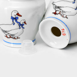 Сервиз столовый Добрушский завод «Гуси», 48 предметов, фарфор, белый