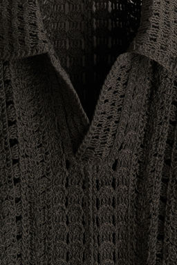 Polo efecto crochet Relaxed Fit - H&m фото 7