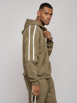 Спортивный костюм мужской трикотажный демисезонный цвета хаки 12011Kh - Mtforce фото 21